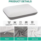 Traagschuim kussen, neksteunkussen, ergonomisch slaapkussen, koel kussen, dubbelzijdig design, wasbare kussenhoes (70 x 40 x 13 cm)