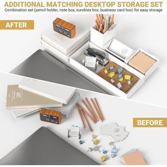 4 verdiepingen brievenbakje, documentenplateaus voor A4, opbergvakken, stapelbaar, bureau van kunststof, papieren organizer met penhouderset, bureauplank, archiefplank, opbergmand