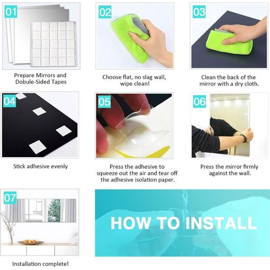 Spiegel, 15 x 23 cm, 10 stuks