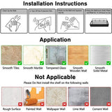 Doucheplank, zonder boren, doucheplank zonder boren, met zeepbakje en 4 haken, badkamerorganizer, douchemand, shampoohouder voor badkamer, keuken, toilet, 304 roestvrij staal, zwart, 3 stuks