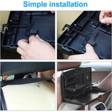 Auto achterbanktafel, autotafel voor achterbank, passagiers, klaptafel voor de achterbank, organizer voor dranken en eten, auto, multifunctionele tafel, inklapbaar, draagbaar, autoachterbank, dienblad