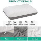 Schuimkussen, neksteunkussen, ergonomisch slaapkussen, koel kussen, dubbelzijdig ontwerp, wasbare kussenhoes (70 x 40 x 13 cm)