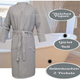 Badjas reisbadjas 100% katoen dames en heren kamerjas kimono sauna badjas reiskamerjas piquee wafel pique dames heren