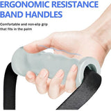Set van 2 handvatten voor weerstandsbanden, fitnessbandhandvatten met metalen D-ring, ergonomische kabelhandgrepen, lattrekhandgreep voor homegym, katrol, fitnesskrachttraining