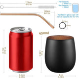 450 x 2 enkellaagse drinkglazen, zwart, mat, waterglazen met roségoud, knipperende binnenwand, borosilicaat, ginglazen, latte, macchiato, theeglazen, whiskyglazen