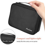 Sieradenetui, sieradenkistje voor het opbergen van sieraden, zachte gevoerde dubbellaagse sieradenorganizer voor oorbellen, ringen, halskettingen, armbanden, horloges enz. - zwart