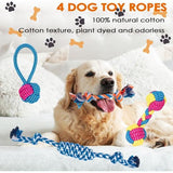 Pak van 7 hondenspeeltjes, kleine honden, puppyspeelgoed, hondenspeelgoed, hondenspeelgoed, duurzaam kauwspeelgoed en piepende intelligentie hondenknuffelset, puppy bijtvaste knuffel
