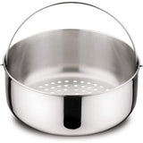 accessoires RVS stoomkorf maat 2, voor snelkookpannen 5 l, RVS 18/10, zilver, Ø18 cm