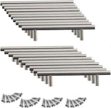 20 stuks 96 mm roestvrij stalen meubelgrepen boorgatafst geborsteld stanggreep relinggrepen roestvrij stalen buis Ø 10 mm herbruikbaar