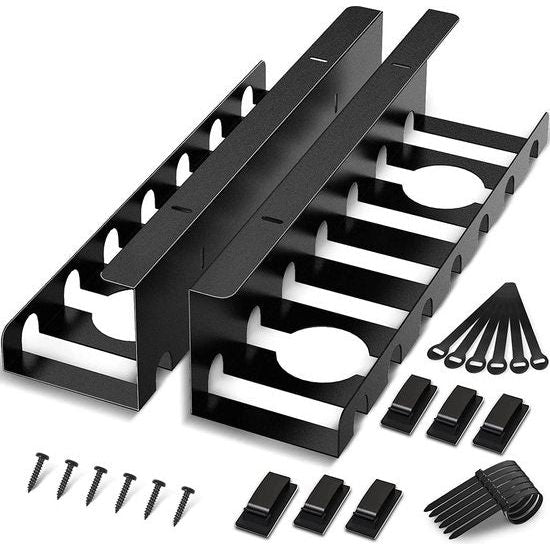 Kabelkanaal bureau voor uw bureau, kabelbeheer bureau, hoogwaardige kabelgeleider bureau kabelkanaal kabelbeheer voor bureau (2 stuks)