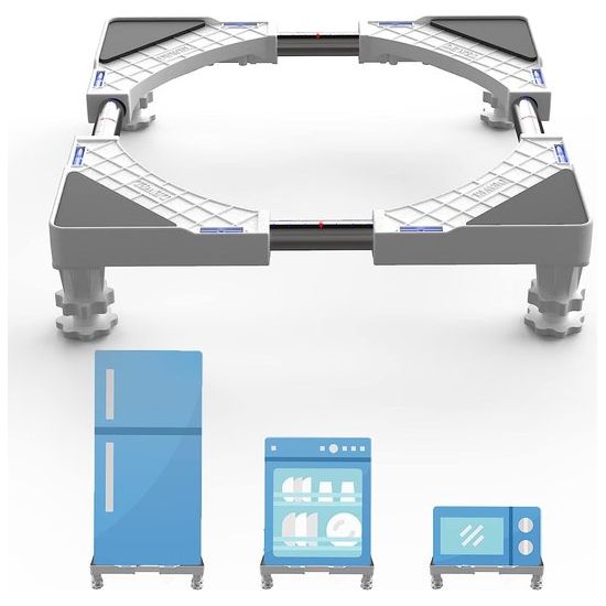 Wasmachineonderstel voor koelkast Verstelbaar wasmachineonderstel voor wasdroger, wasmachine en koelkast