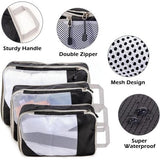 Kofferorganizer Packing Cubes Compressie Kofferorganizer Set Waterdichte kofferorganizer Verpakkingstassen voor koffers Reisbenodigdheden Uitbreidbare reispakketorganizer voor handbagage, Zwart,