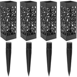 4X grafvaas met grondpin, grafbloemenhouder, begraafplaatsvaas voor het decoreren van begraafplaatsen en tuinen, plastic begraafplaatsvaas