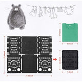 Opvouwbare plank Verstelbare Pollover-broeken Overhemden Wasgoed Vouwhulp voor kinderen en volwassenen voor waskleding T-shirtvouw Opvouwbare wasplank Overhemdvouw (zwart)