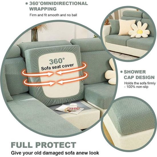 Bankovertrek stretch bankovertrek, universeel, elastisch, antislip, voor sofakussen, L-vormig, chaise longue, meubelbescherming Bankovertrek stretch, universeel, elastisch, antislip, voor sofakussen, L-vormig, chaise longue, meubelbescherming.