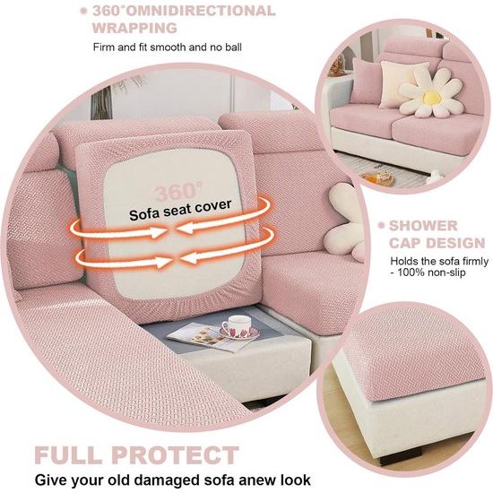 Bankovertrek stretch bankovertrek, universeel, elastisch, antislip, voor sofakussen, L-vormig, chaise longue, meubelbescherming Bankovertrek stretch, universeel, elastisch, antislip, voor sofakussen, L-vormig, chaise longue, meubelbescherming.