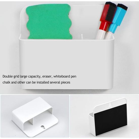 Magnetische markeerhouder, whiteboard, pennenhouder, magnetische markeerhouder met whiteboardspons voor het opbergen van pennen aan magneetwanden