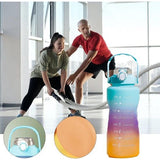 Drinkfles, sportdrinkfles, drinkfles met grote inhoud, 2 l/1000 ml, lekvrij, sportfles, sportfles voor fiets, camping, yoga, gym.