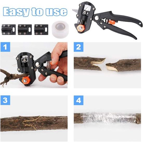 Glarks professionele fruitboomplant snoeischaar snoeischaar met entband elastiekjes