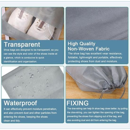 14 Schoenentassen Reisschoenentas met trekkoord Schoenentas Reistas Mesh tas Stofdichte schoenentas Schoenentas Schoenentassen Reisschoenentas voor schoenen Opbergtas Dagelijks