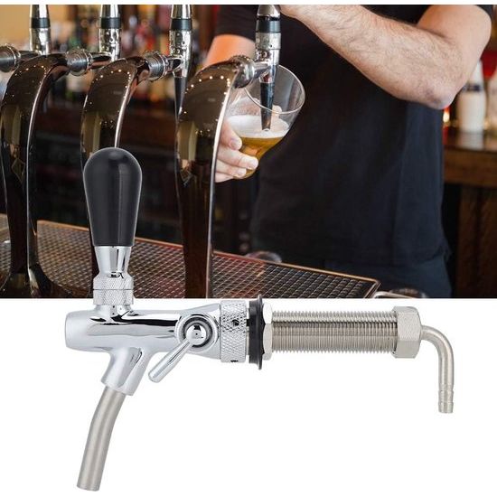 Verstelbare bierkraan, G5/8 inch schroefdraad lange schacht verstelbare tapkraan dispenser wijngereedschap thuis brouwaccessoires