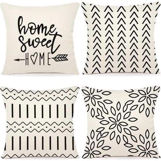 4 kussenslopen (50 x 50 cm)