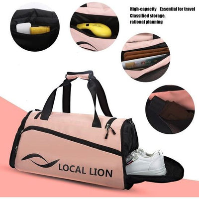 Set van 2 opvouwbare lichte reistas, waterdichte reisbagage, draagbare tas voor sportschool, sport, vakantie, picknick (marineblauw), Donkerblauw, Large Set van 2 opvouwbare lichte reistas, waterdichte reisbagage, draagbare tas voor sportschool, sport, vakantie, picknick (marineblauw), Donkerblauw, Large