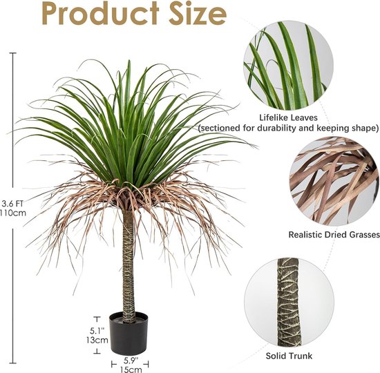 Kunstplantdecoratie bomen, plastic plant in pot, grote kunstplanten als echt, kamerplanten, kunstplanten met pot, voor woondecoratie, woonkamer, kantoor, 1 stuk