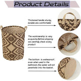 17,7 inch wasmand, opvouwbare pop-up wasmand, waterdicht, rond, katoen, linnen, voor slaapkamer, opslag, babykleding, speelgoed