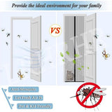 Magnetisch vliegengaas, insectenbescherming, vliegengordijn, muggennet voor balkondeur, terrasdeur, automatisch sluiten, zonder boren