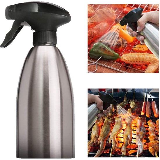 500 ml oliesprayer fles olijfolie sproeier BBQ koken spuitfles olie sproeier voor koken spray dispenser keuken gereedschap roestvrij staal flessen olijfolie voor koken, BBQ, grillen, pasta, salades, bakken