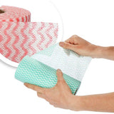 3 x 50 poetsdoeken op rol, reinigingsdoeken voor keuken, badkamer en huishouden, multifunctionele doeken [keuze varieert], 150 vellen - 20 x 40 cm - 3 kleuren