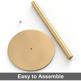 Gouden keukenrolhouder, staande servethouder voor opslag van toiletpapier, premium roestvrijstalen keukenorganizer, Zewa rolhouder voor keukenrolorganizer, papierrolhouder met verzwaarde