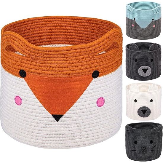 Opbergmand opbergdoos kinderen 33 × 33 opvouwbaar speelgoed opslag voor rek. Ideaal voor Kallax, kleding, speelgoed, wasmand, kinderen, kinderkamer, kantoor