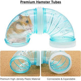 Hamster Tube Kit, Transparante Hamster Cage Adventure External Tube Creatief DIY Connection Tunnel Hamster Toy voor kleine dieren zoals Hamster Mouse - 2,1 inch