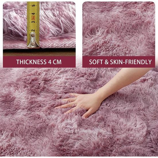 Vloerkleed,roze,Polyester