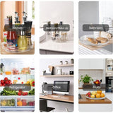 Draaiplateau, 360 graden draaibaar, kruidenrek, keukenhouder, zonder boren, voor keukenorganizer, opslag