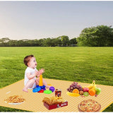 Picknickdekens 150 x 200 cm, stranddekens, waterdichte strandmat, machinewasbaar, opvouwbare campingdekens, voor 4-6 personen, wasbare picknickdekens