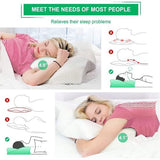 orthopedisch hoofdkussen van traagschuim afneembaar ergonomisch nekkussen voor nek- en schouderpijn, neksteunkussen, 70 x 42 x 14 cm & meer zacht