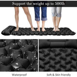 Camping Ultralichte outdoor camping isomat opblaasbaar met kussen, waterdicht opvouwbaar luchtmatras, kleine verpakkingsmaat, campingmat voor camping, sport, wandelen, reizen, backpacking
