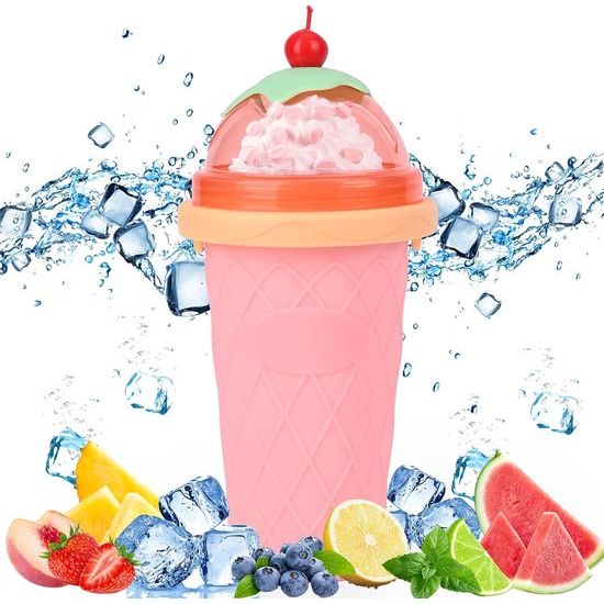 Teklemon Quick Frozen Slushy Maker, Milkshake Smoothie Cups, Magic Cup om in te vriezen, Herbruikbaar, DIY Homemade Smoothies Cup, Slushy Maker voor ijs, Milkshakes