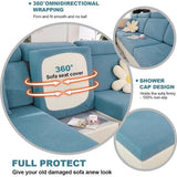 Bankovertrek stretch bankovertrek, universeel, elastisch, antislip, voor sofakussen, L-vormig, chaise longue, meubelbescherming Bankovertrek stretch, universeel, elastisch, antislip, voor sofakussen, L-vormig, chaise longue, meubelbescherming.