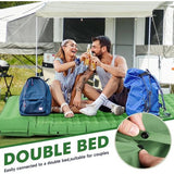 Isomat, campingmatras, opblaasbare isomat met kussen, ultralichte draagbare isolatiemat, outdoor met voetpomp, luchtmatras, camping voor reizen, tent, strand