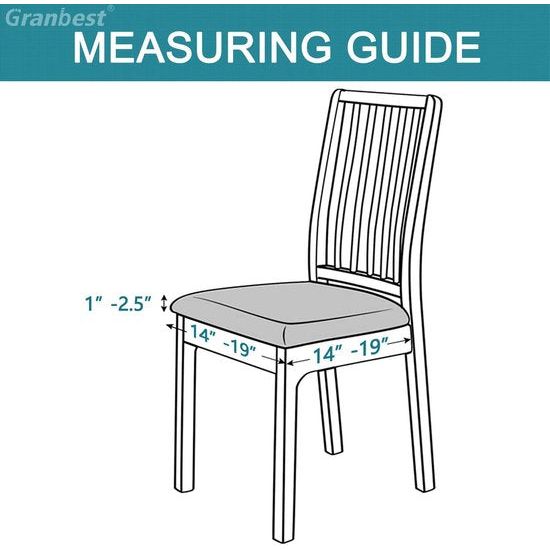 Stijlvolle waterdichte stoelhoezen voor eetkamerstoel, set van 4, High Stretch eetkamerstoel, zitkussen, beschermhoezen, wasbare stoelbescherming voor banket, keuken, feest, hotel (set van 4