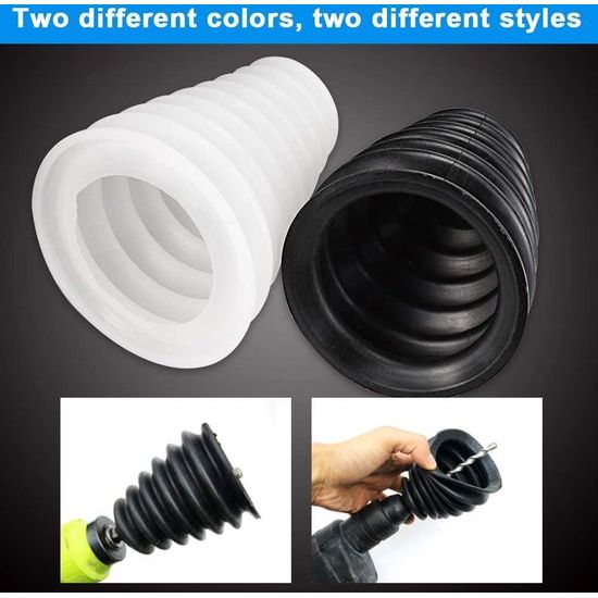 2 Pieces Drill Dust Protection Drill Dust Catcher Rubber Drill Dust Catcher Ceiling Drilling Dust Protection Scalable Dustproof Drilling Dustproof Dust Collector for Drills Electric Hammer