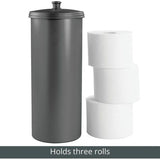 Toiletpapierhouder – toiletrolhouder voor badkamer – vrijstaand – donkergrijs