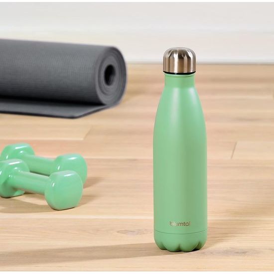 Drinkfles Charles - lekvrij, BPA-vrij, urenlange isolatie van warme en koude dranken, 500 ml, zomergroen - groen