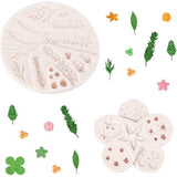 6 stuks chocoladevorm siliconen pralinévorm set 3D snoepvormen verschillende vormen chocolade siliconen vorm anti-aanbak bloemvorm bakvorm voor het bakken van chocoladesnoepjes (wit)