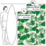 XXL – Microvezel strandhanddoek groot, licht en sneldrogend – 100% gerecyclede microvezel handdoek – 200cmx90 cm of 160cmx90cm