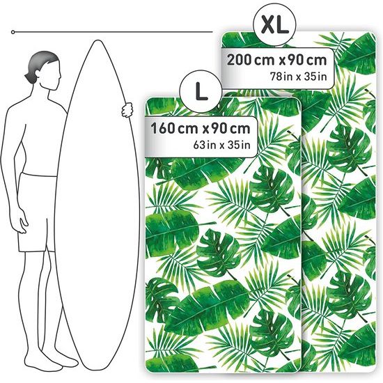 XXL – Microvezel strandhanddoek groot, licht en sneldrogend – 100% gerecyclede microvezel handdoek – 200cmx90 cm of 160cmx90cm